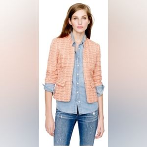 J. Crew Coral Tweed Blazer 22093